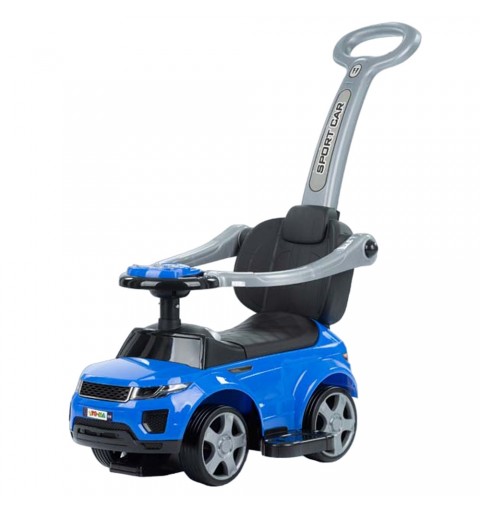 LeanToys - jeździk dla dziecka z pchaczem | Niebieski